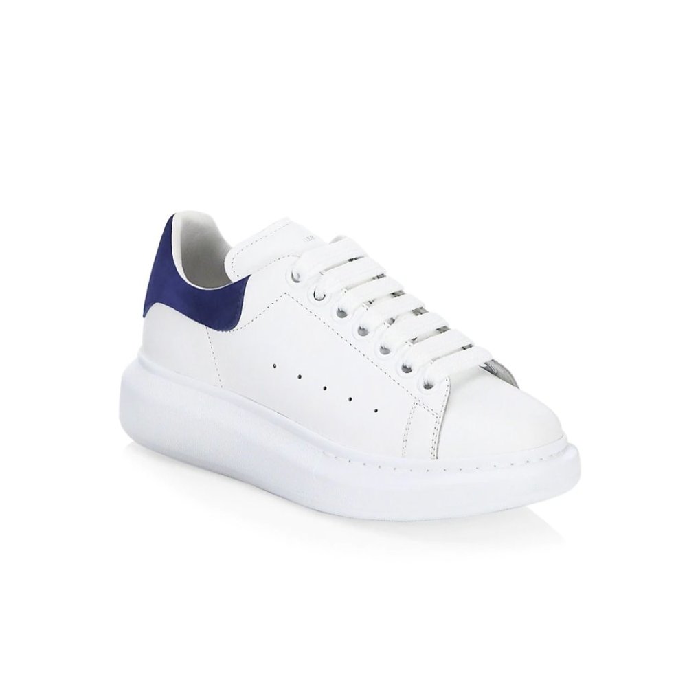 Alexander McQueen Oversized Embossed Logo Suede Sneakers